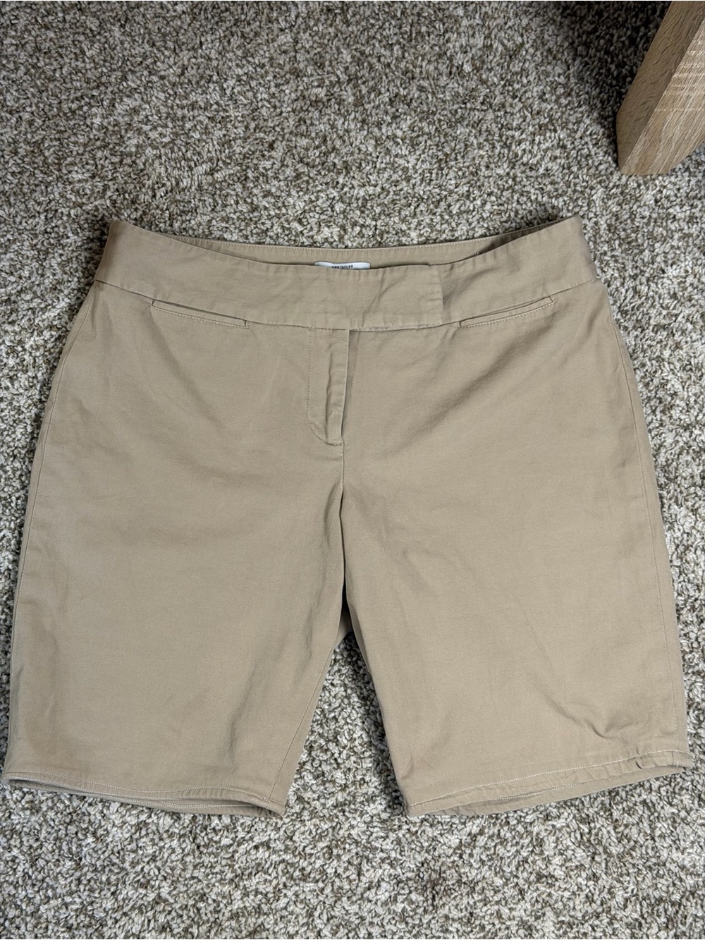 LOFT Tan Bermuda Shorts